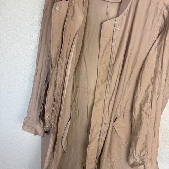 All Saints Ellis Parka Jacket L Lightweight, Neutral, Quiet Luxury, Elio Bomber - Picture 7 of 12